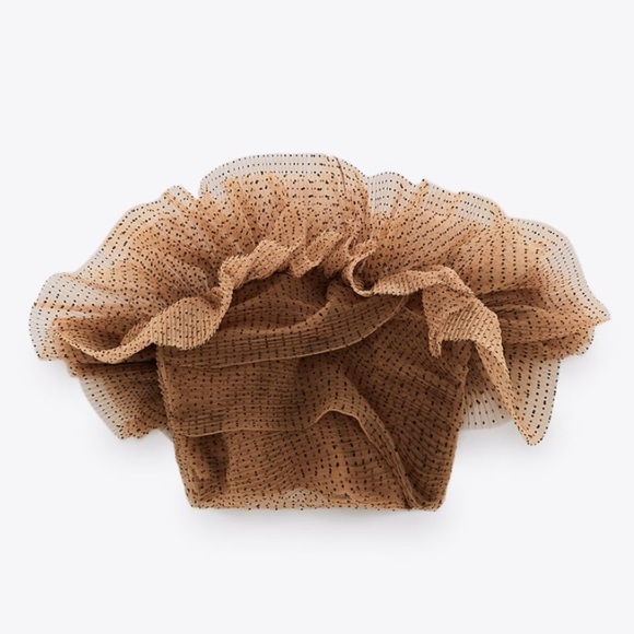 Zara tulle strapless crop top - Picture 15 of 15